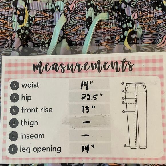 Pop Fit Cheek Boss Sleep Shorts XL Galaxy Print Tie Waist Lounge Pajama - Picture 10 of 10